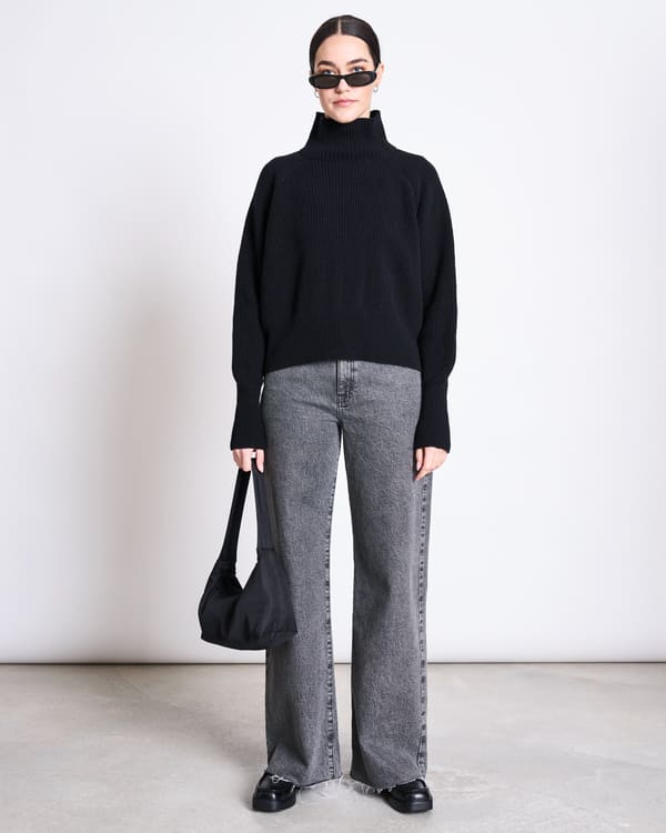 Jumper OLA WOOLY - black