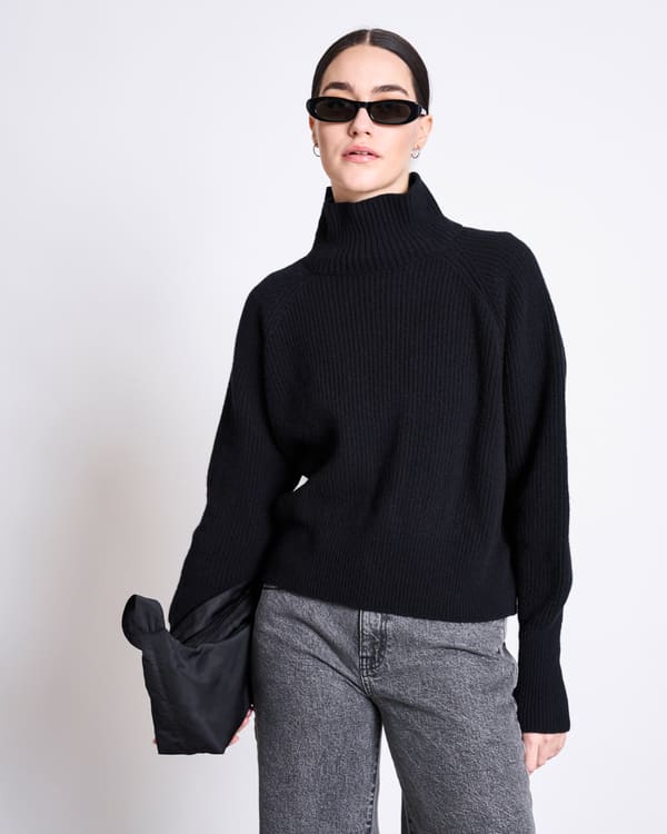 Jumper OLA WOOLY - black