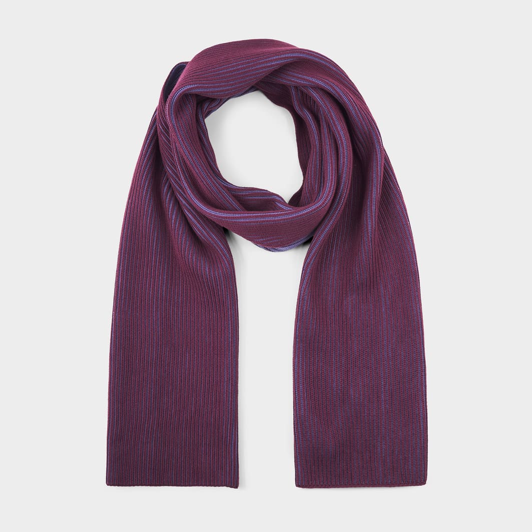 Scarf NORRFORS red/heron blue