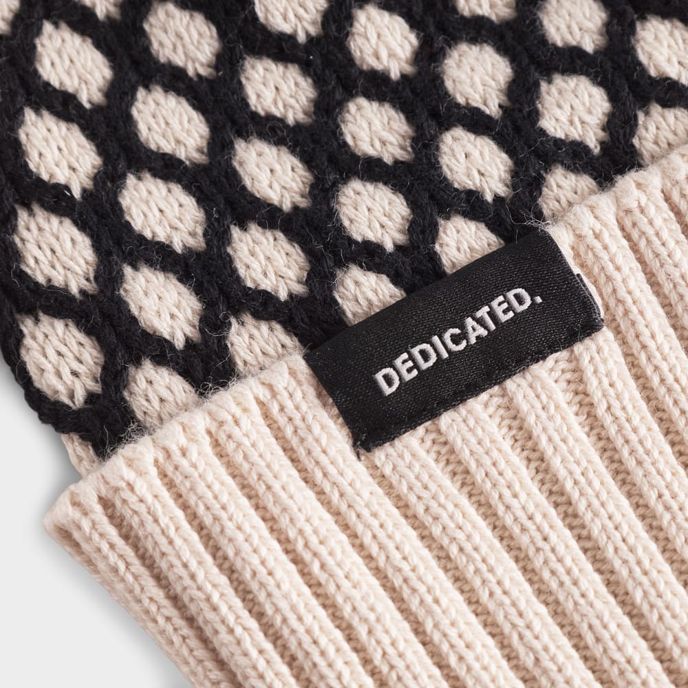 Beanie HERMAVAN black/vanilla
