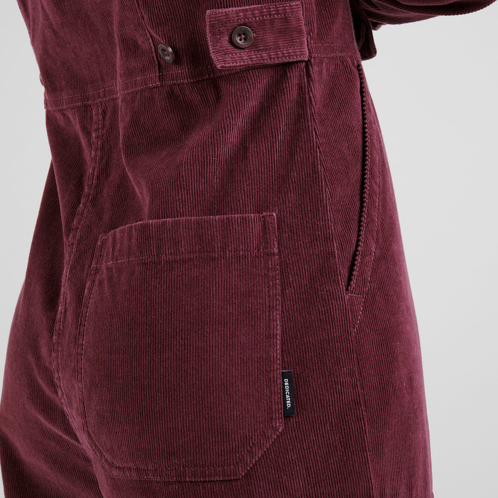 Overall DOCKSTA corduroy red