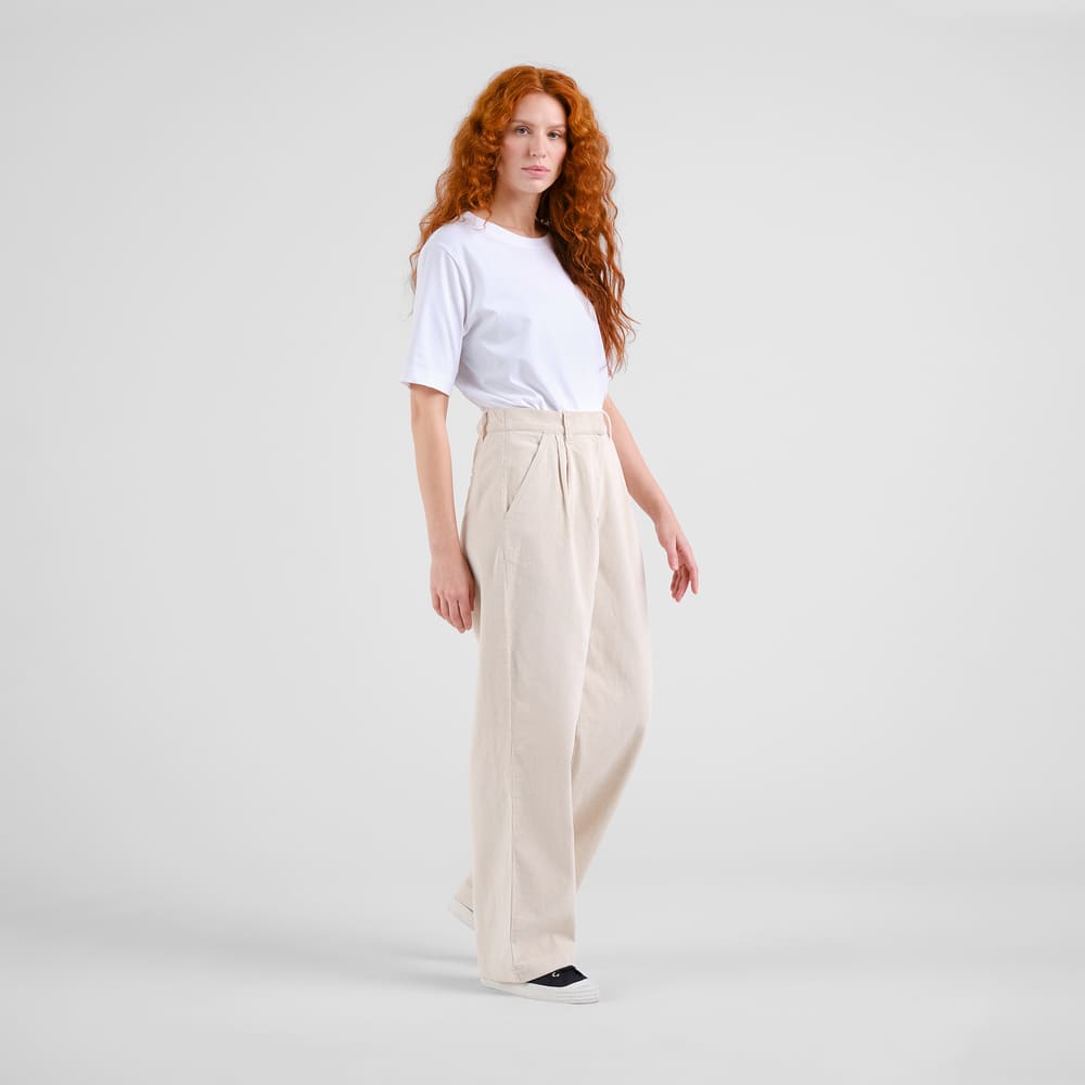 Pants VICKLEBY - corduory oat