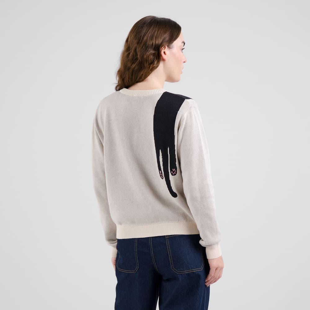 Pullover ARENDAL CAT - vanilla