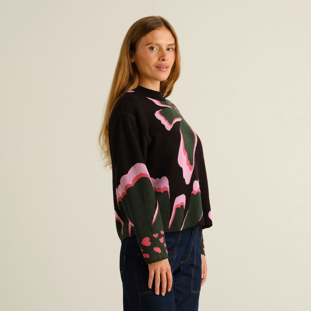 Sweater LIMHAMN- big bloom