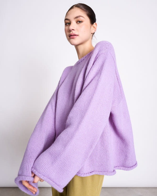 Jumper SONA WOOLY - lavender