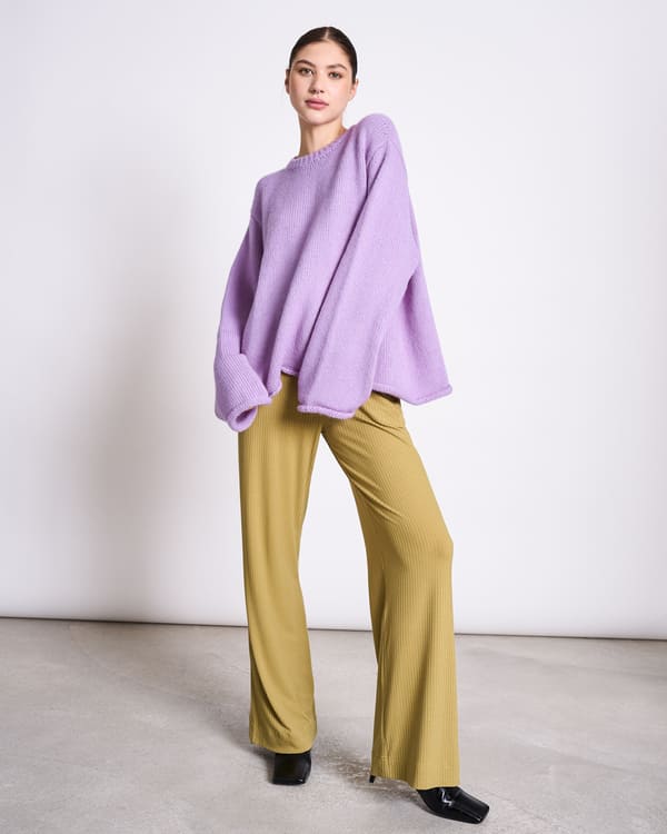 Jumper SONA WOOLY - lavender