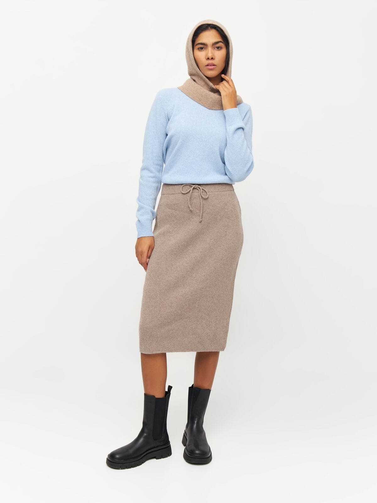 Midirock RIB KNIT - kelp melange