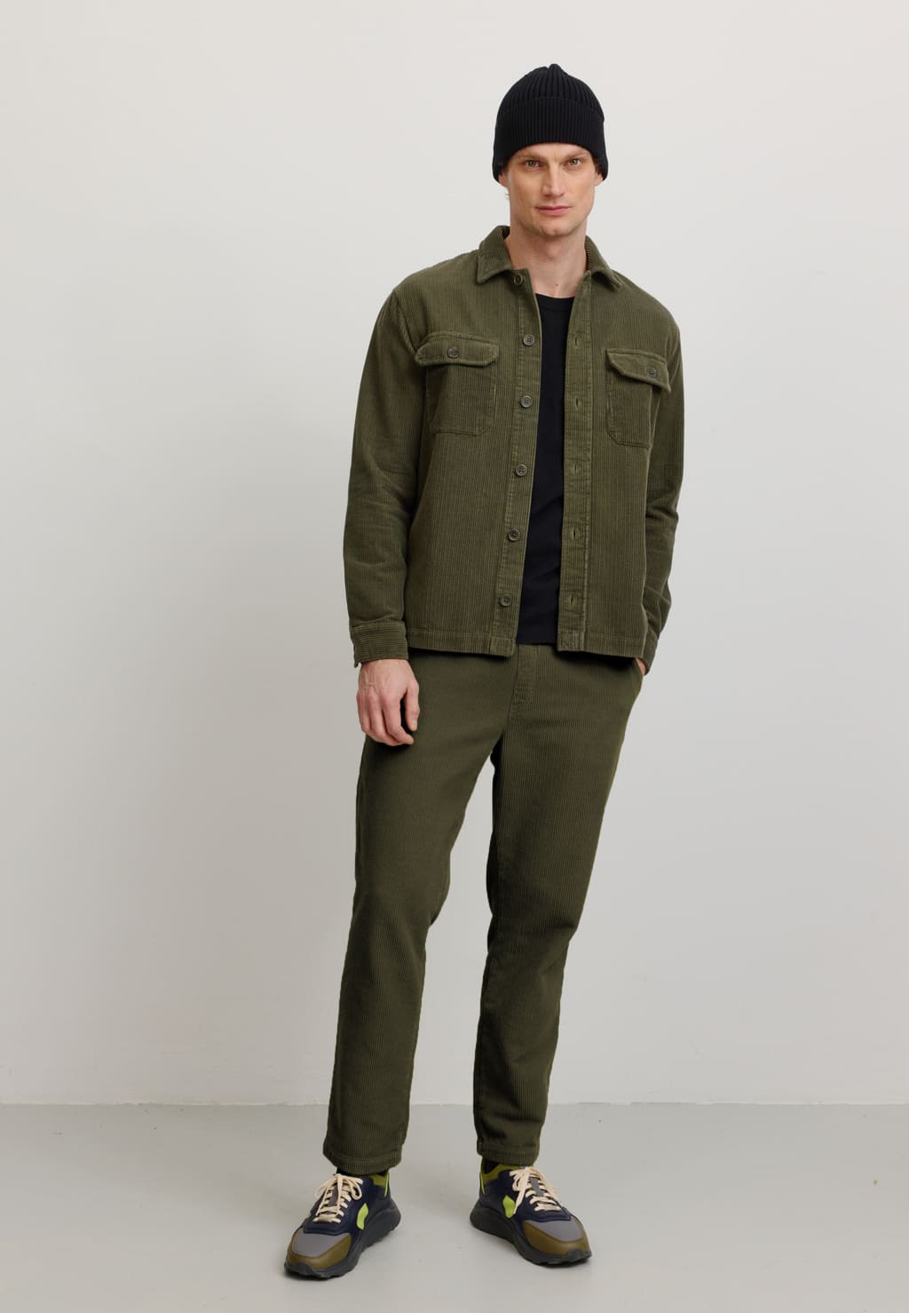Overshirt ALBUCA - cord olive
