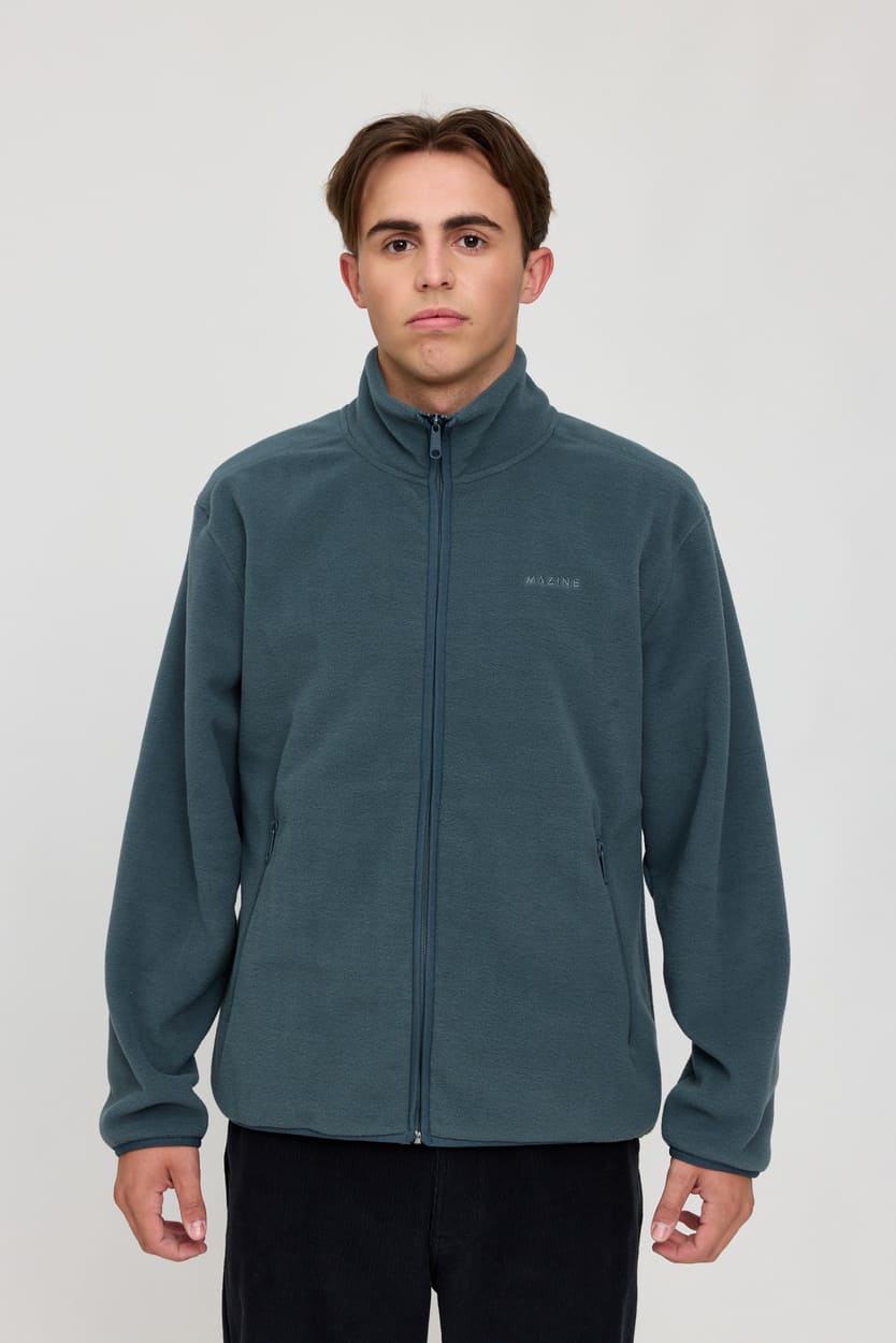 Fleece Jacket HALLOCK - steel blue
