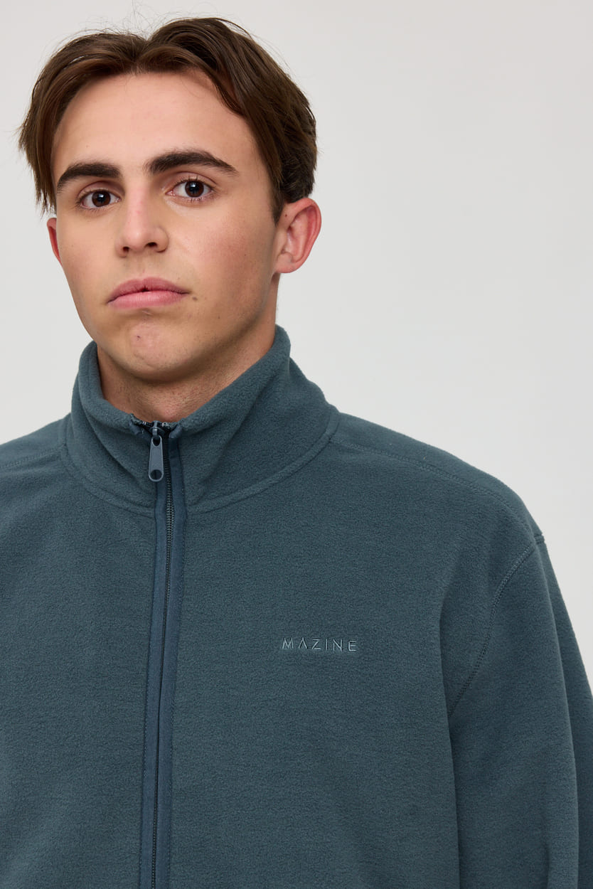Fleece Jacket HALLOCK - steel blue
