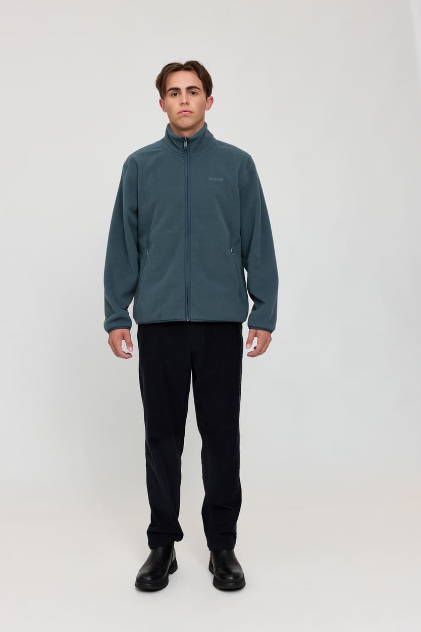 Fleece Jacket HALLOCK - steel blue