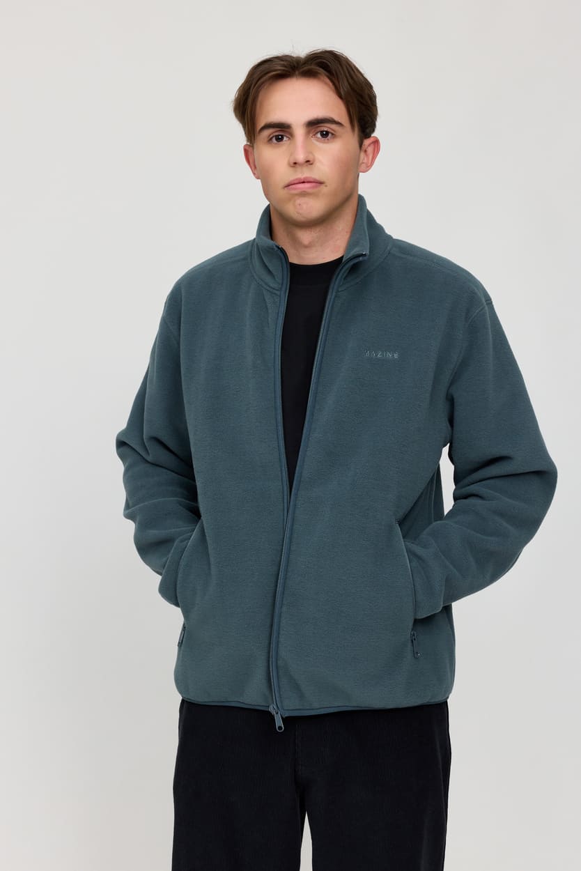 Fleece Jacket HALLOCK - steel blue