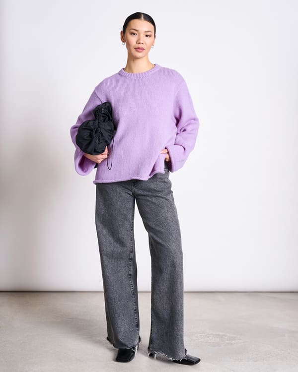 Jumper SONA WOOLY - lavender