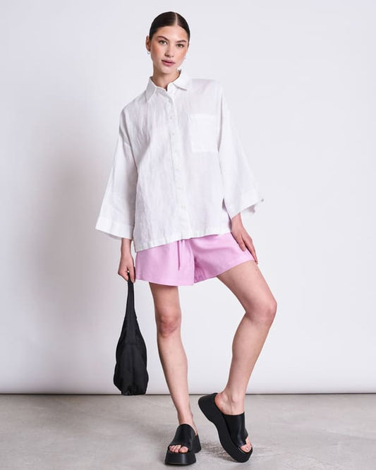 Linen Shirt MONS - white