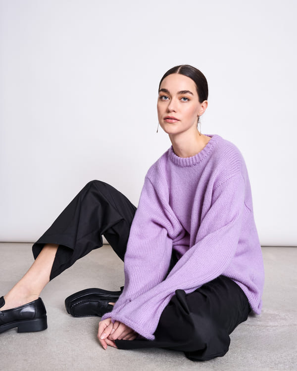 Jumper SONA WOOLY - lavender