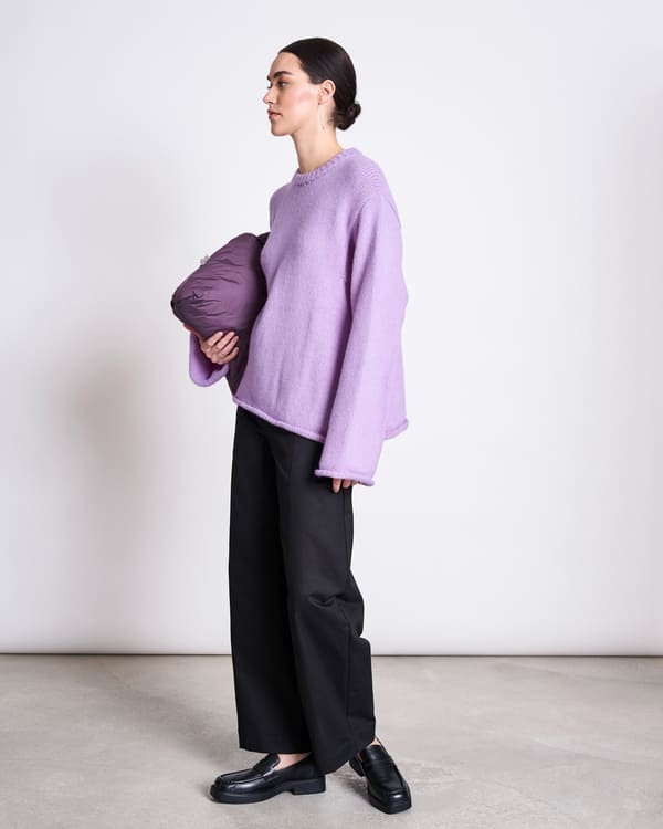 Jumper SONA WOOLY - lavender