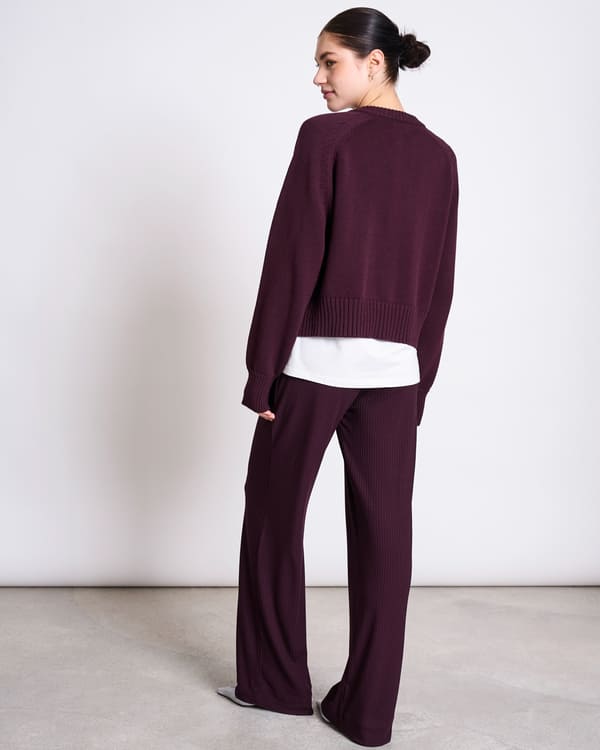 Wide Pants SMILLA - cherry lacquer