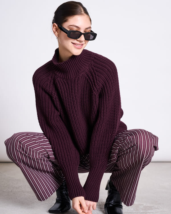 Jumper OLA - cherry laquer