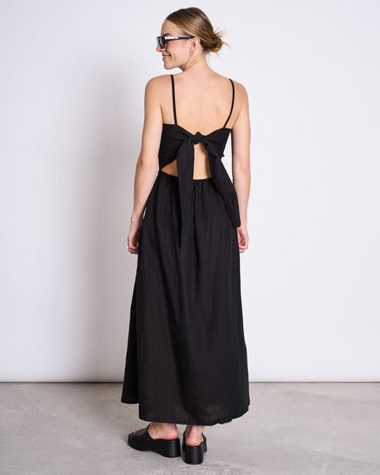Linen Dress LEUVEN - black