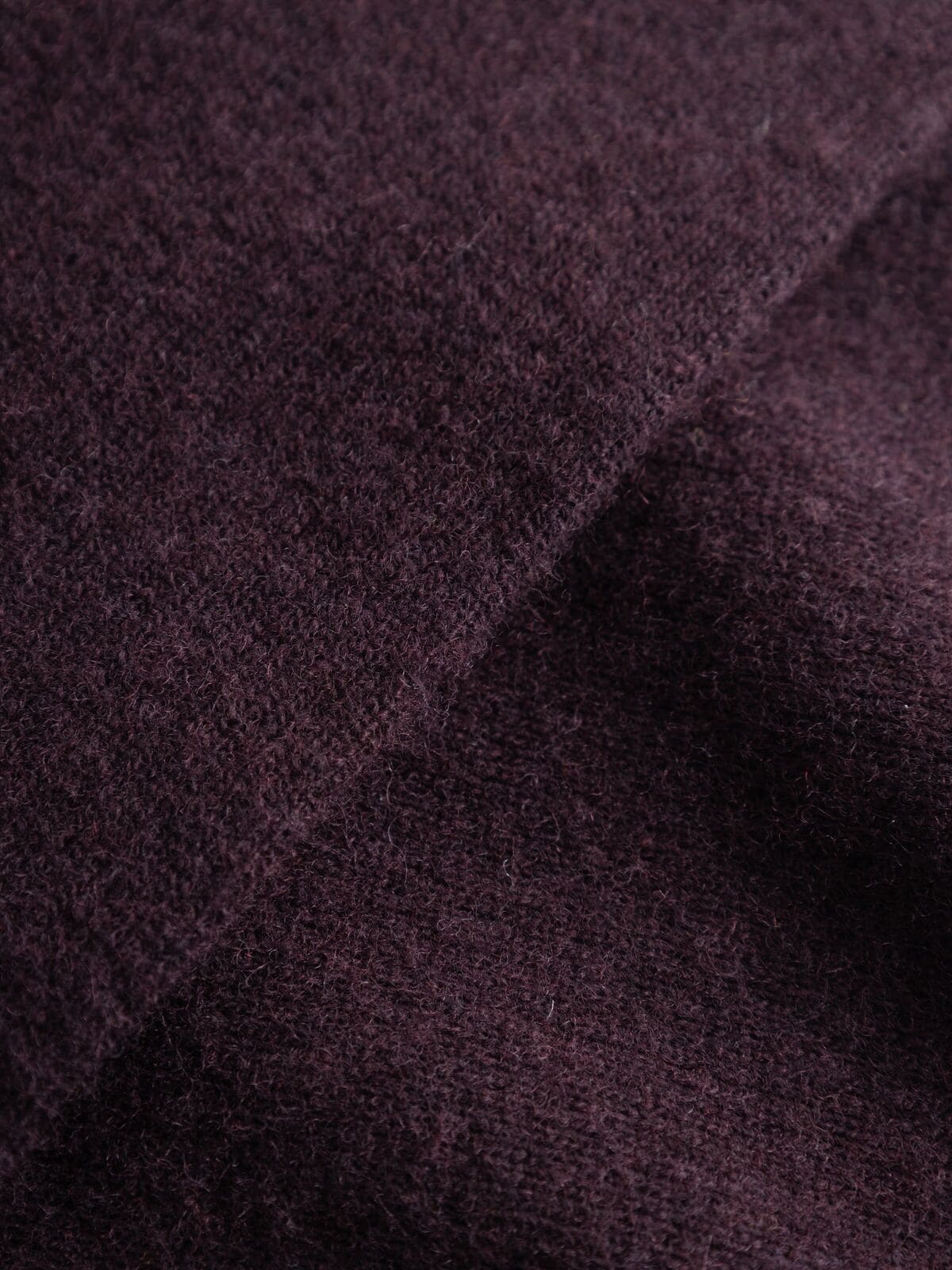 Scarf KNIT WOOL - deep mahogany