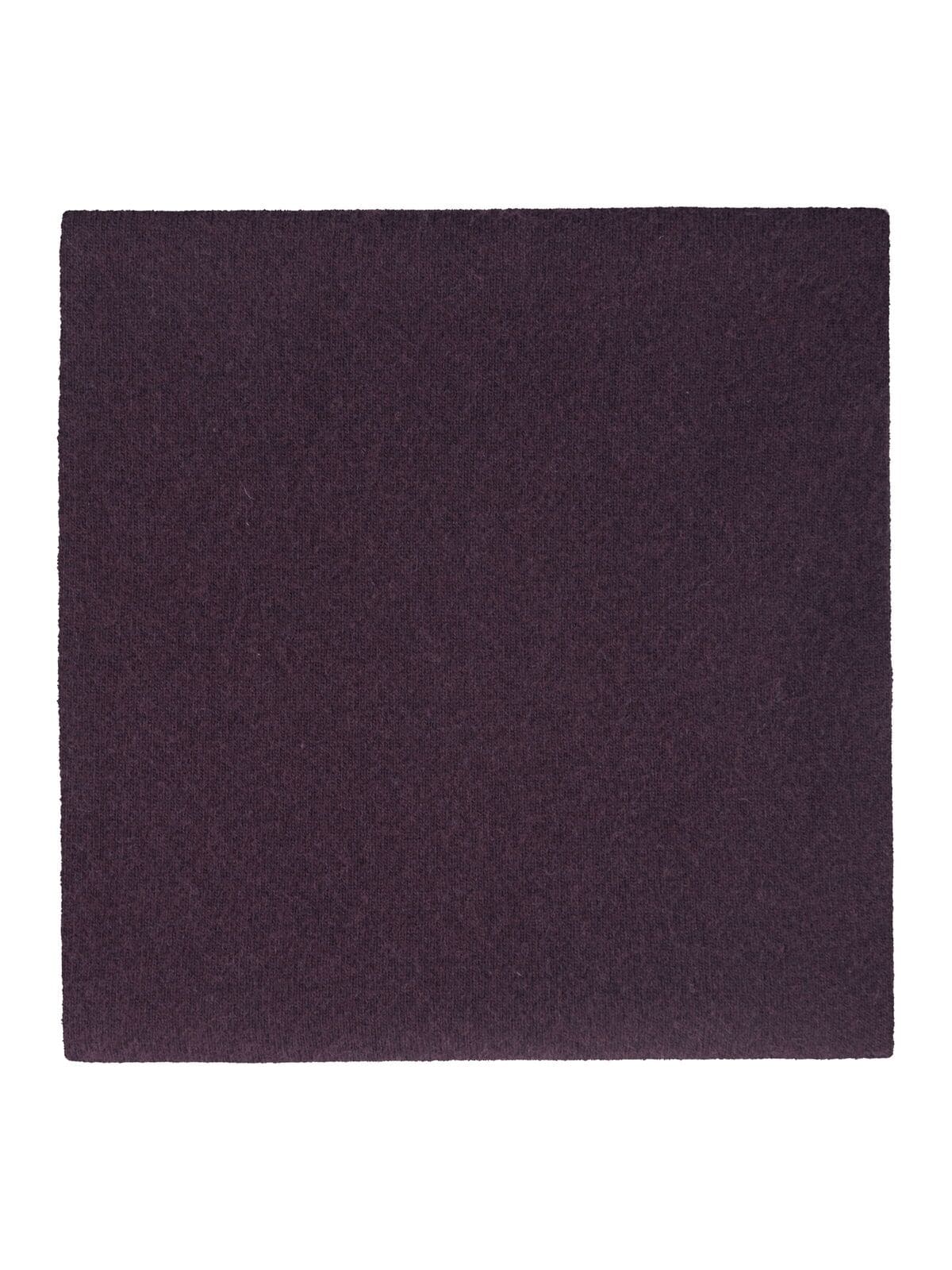 Scarf KNIT WOOL - deep mahogany