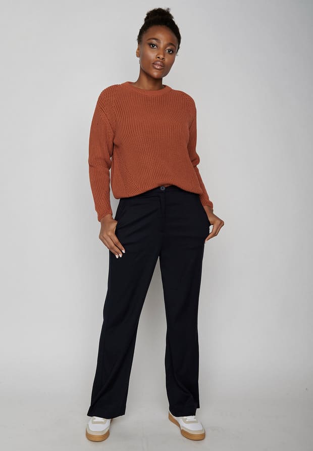 Pullover COSY - burned orange