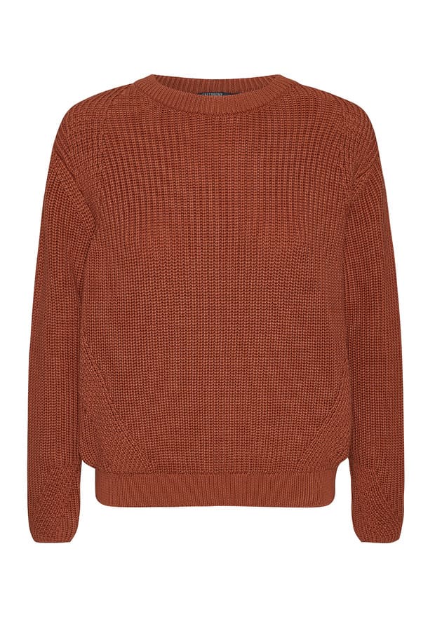 Pullover COSY - burned orange