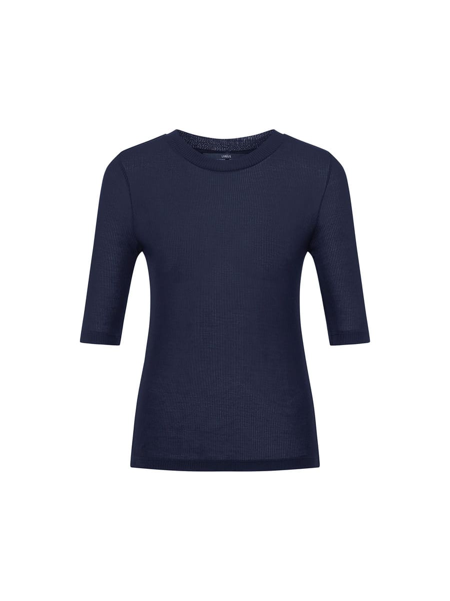 Stehkragenshirt- -midnight