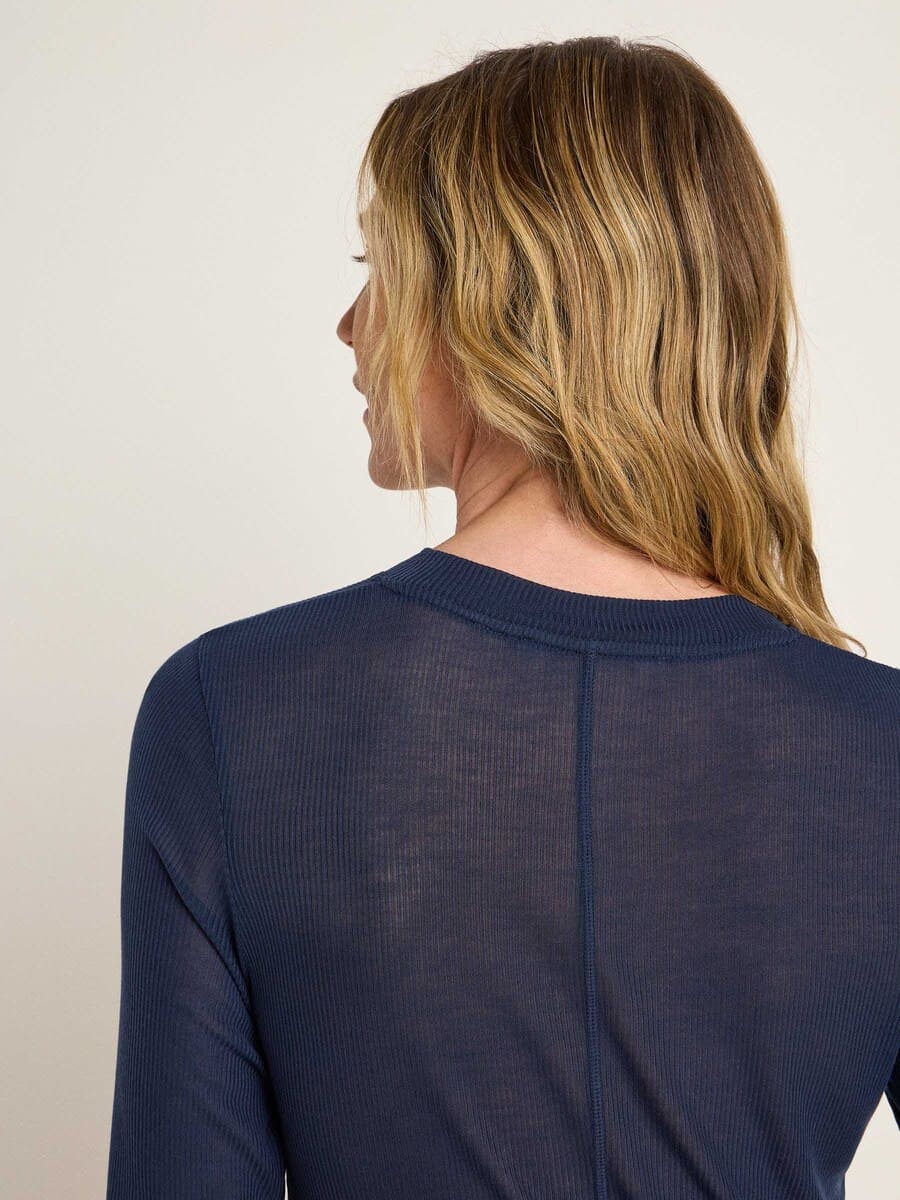 Stehkragenshirt- -midnight