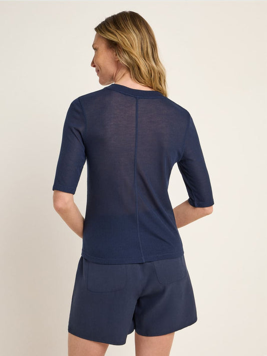 Stehkragenshirt- -midnight