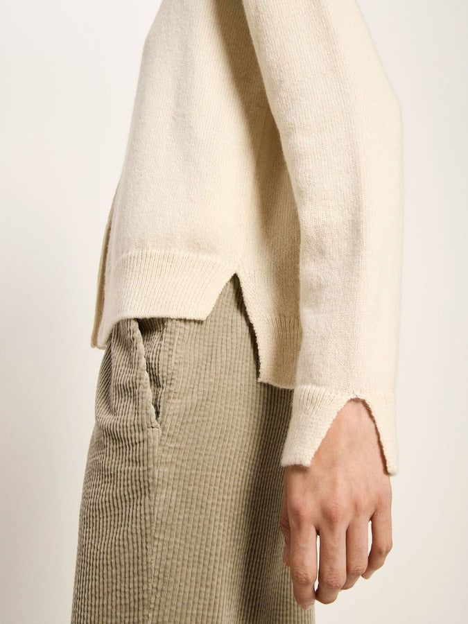 Boxy Strickjacke - off white