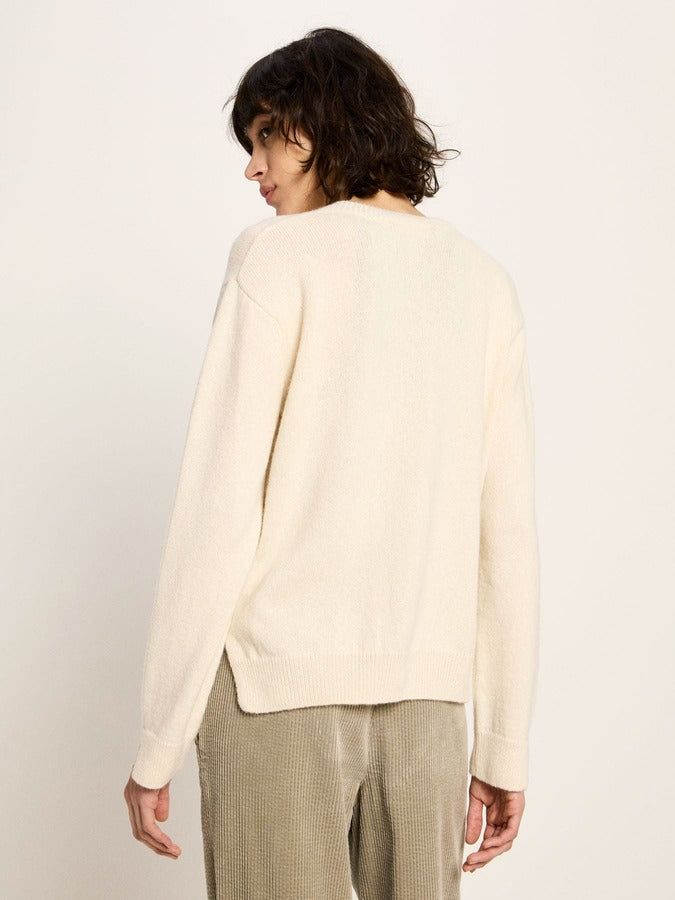 Boxy Strickjacke - off white
