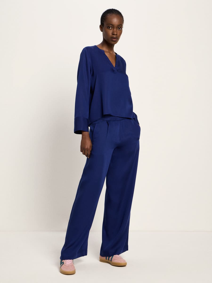 Bluse - purple blue