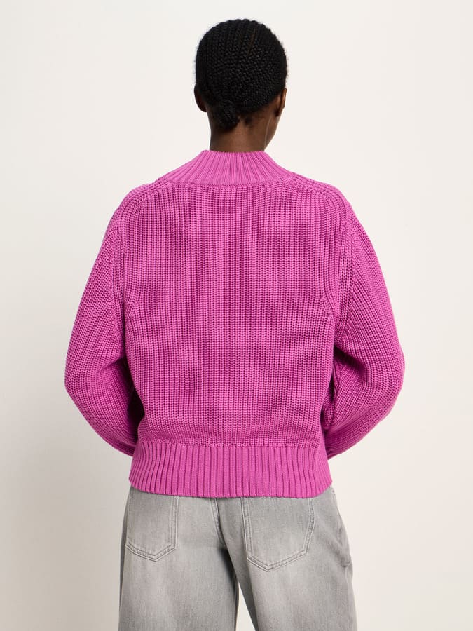 Grobstrickpullover- pink