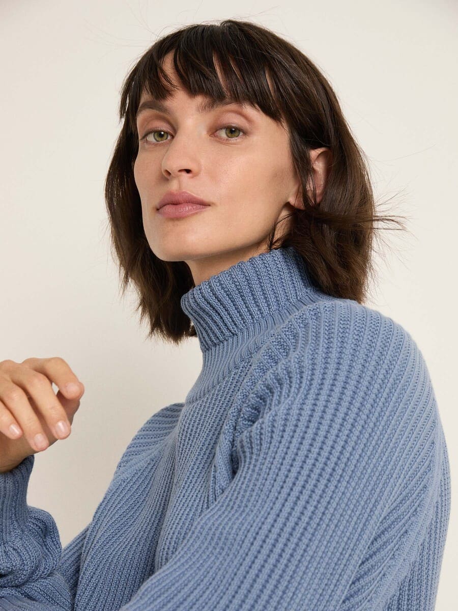 Grobstrickpullover - cloudy