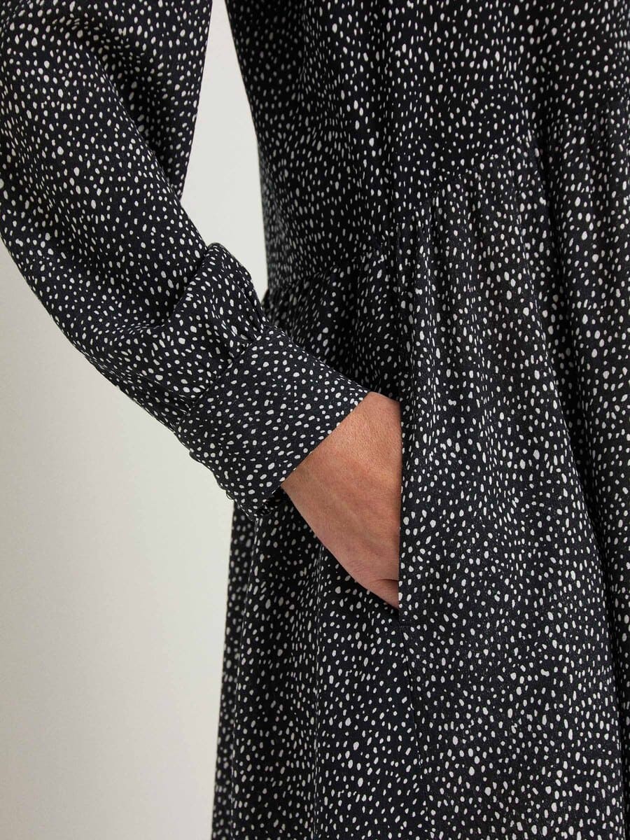Midikleid Dots
