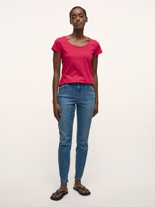 High Waist Jeans - blue denim