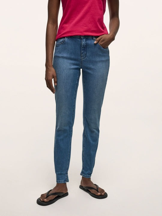 High Waist Jeans - blue denim