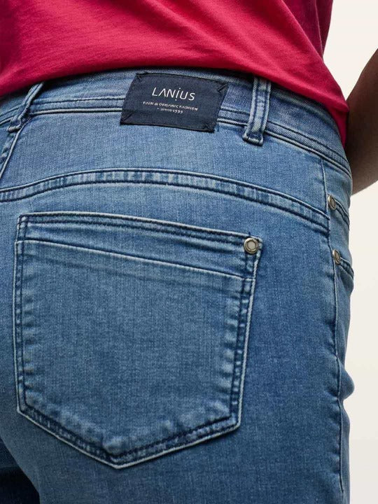 High Waist Jeans - blue denim