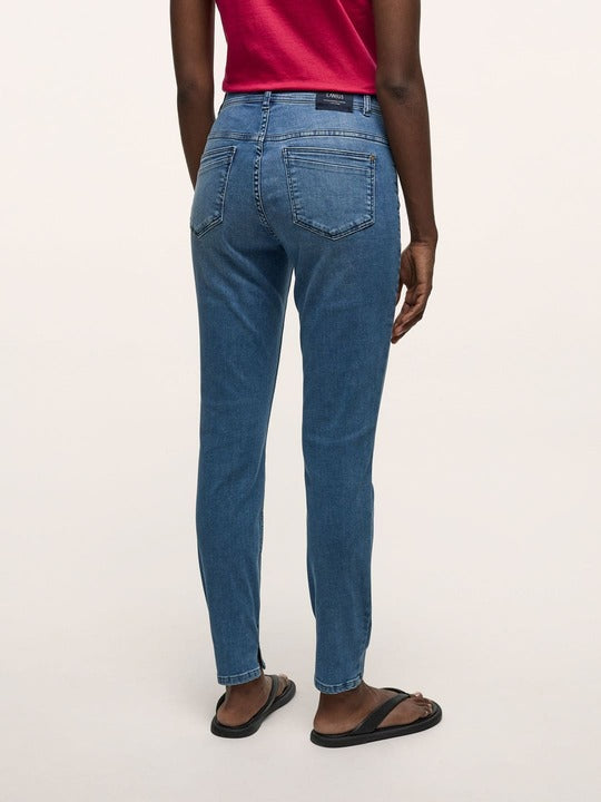 High Waist Jeans - blue denim