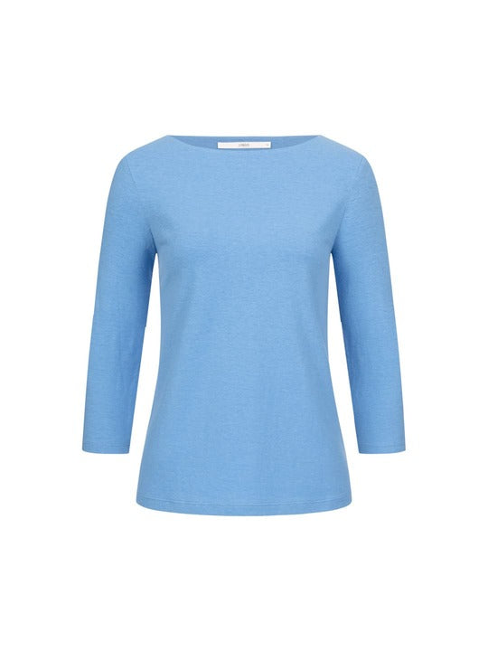 U-Bootshirt Hanf 3/4 Arm - blue sea