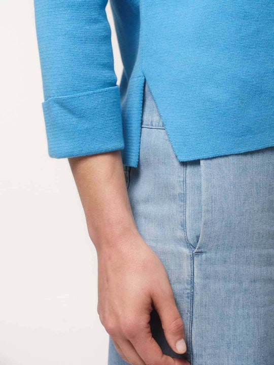 Pullover in Punto Milano - blue sea