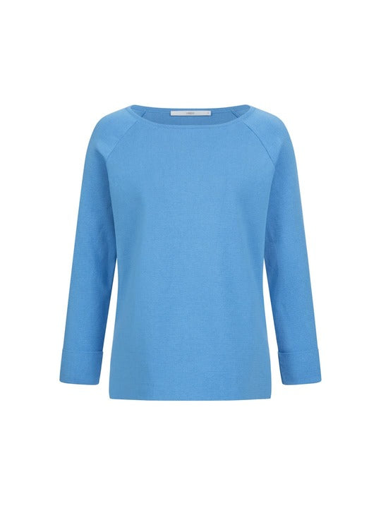 Pullover in Punto Milano - blue sea