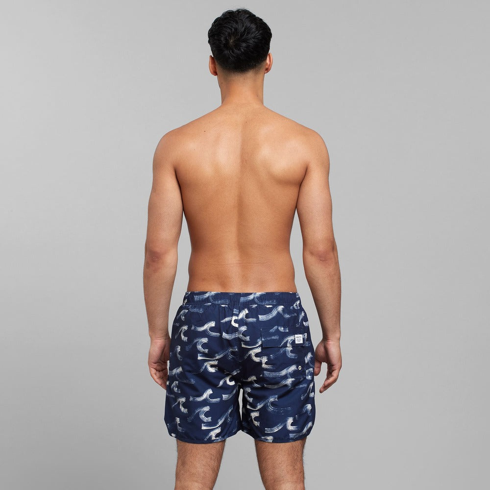 Swim Shorts SANDHAMN - brushed waves