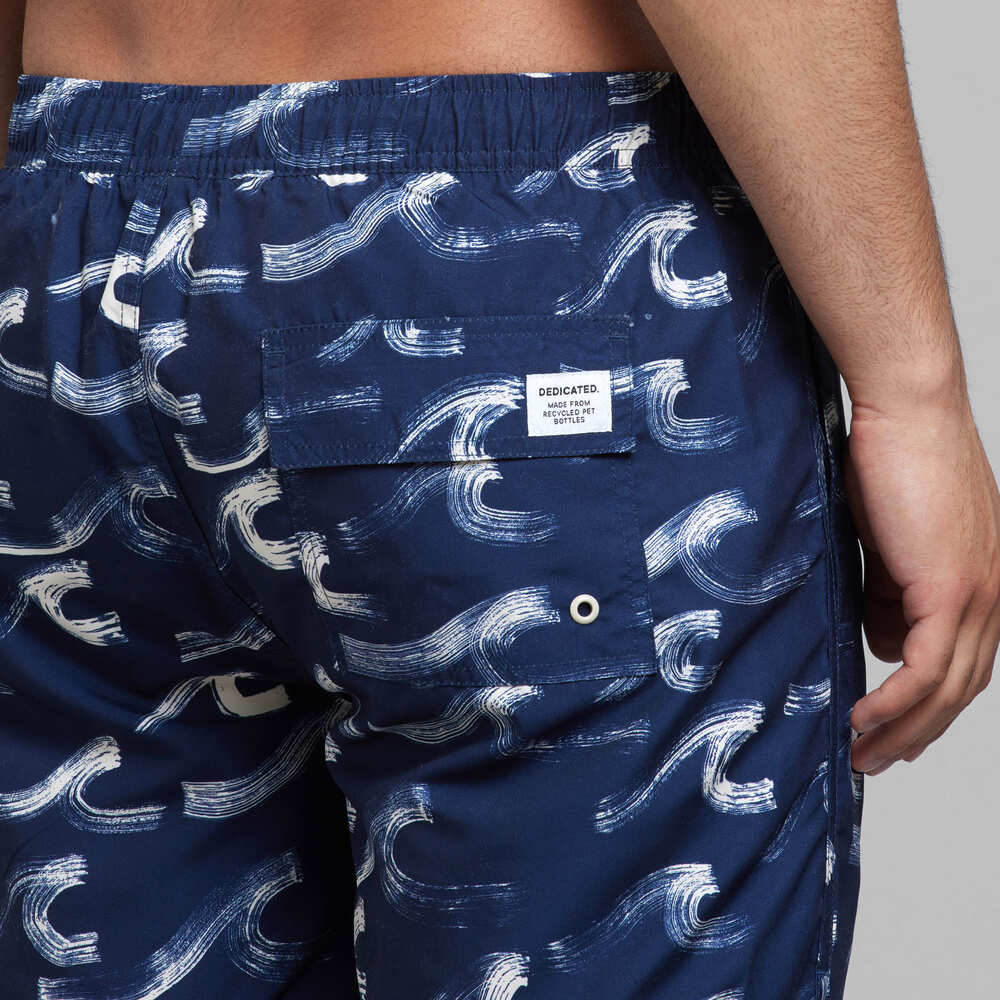 Swim Shorts SANDHAMN - brushed waves