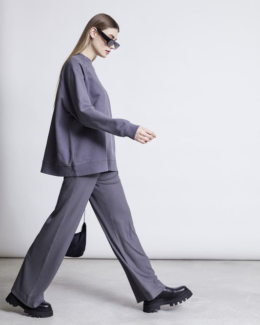 Wide Pants SMILLA - dark grey