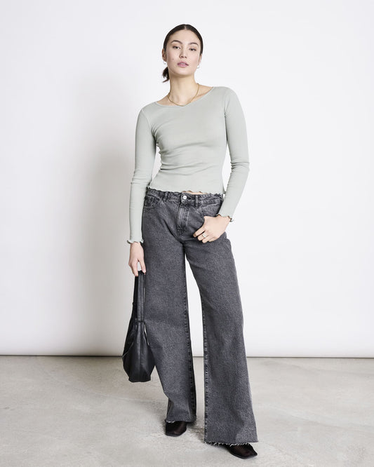 Turtleneck AVERSA - muted sea spray