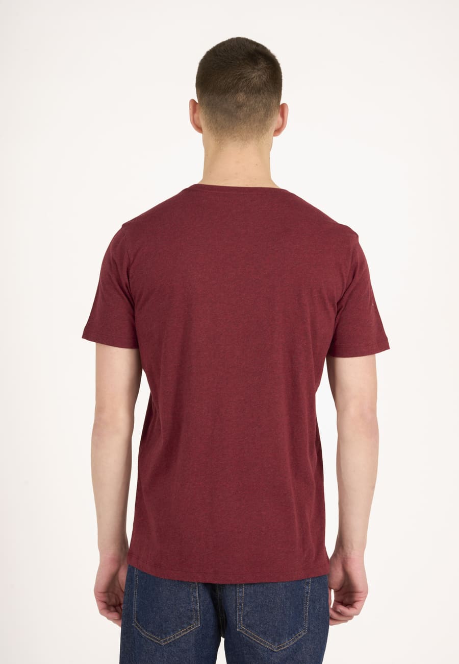 Basic-T-Shirt - rhubarb melange