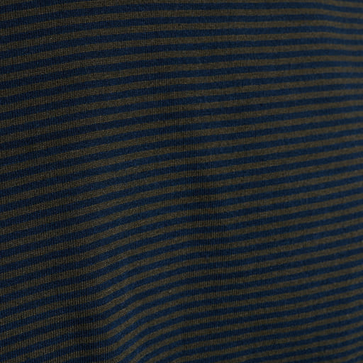 Striped Basic T-Shirt - forrest night