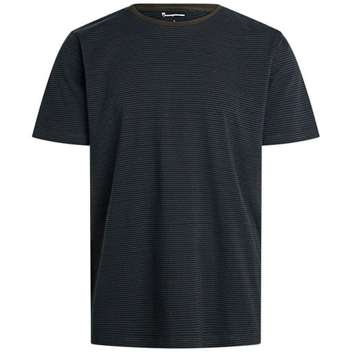 Striped Basic T-Shirt - forrest night